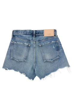 Moussy Denim Elam Shorts in Blue