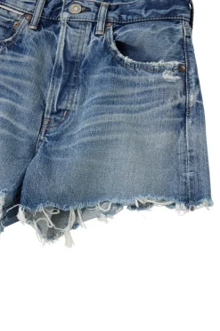 Moussy Denim Elam Shorts in Blue