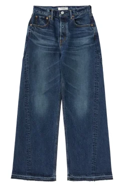 Moussy Denim Espanola Wide Jeans in Blue