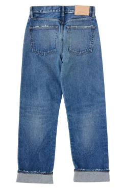 Moussy Denim Foxwoods Straight Jeans in Blue