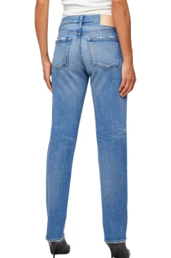 Moussy Denim Groveland Slim Straight in Blue