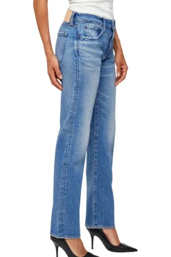 Moussy Denim Groveland Slim Straight in Blue