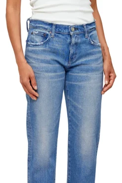 Moussy Denim Groveland Slim Straight in Blue