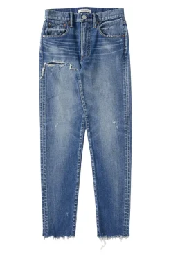 Moussy Denim Hammond Skinny High-Waisted Jean in Blue