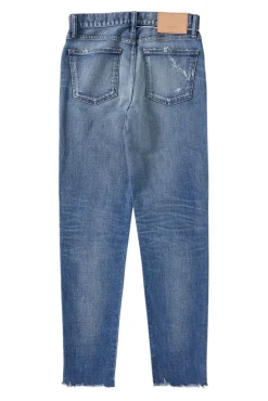 Moussy Denim Hammond Skinny High-Waisted Jean in Blue