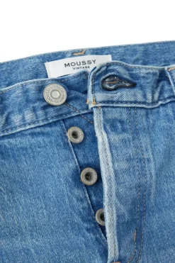 Moussy Denim Kendall Tapered Jeans in Light Blue