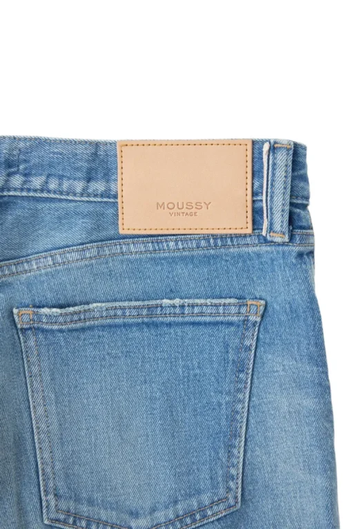 Moussy Denim Kendall Tapered Jeans in Light Blue