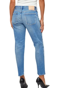 Moussy Denim Kendall Tapered Jeans in Light Blue
