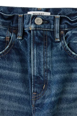 Moussy Denim Ocean Round Jeans in Blue