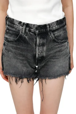 Moussy Denim Perrysburg Shorts in Light Black