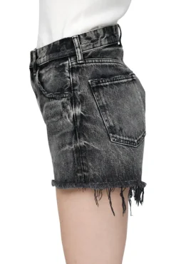 Moussy Denim Perrysburg Shorts in Light Black