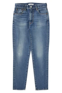 Moussy Denim Rhett Skinny High Rise Jeans in Dark Blue