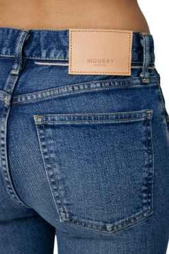 Moussy Denim Rhett Skinny High Rise Jeans in Dark Blue