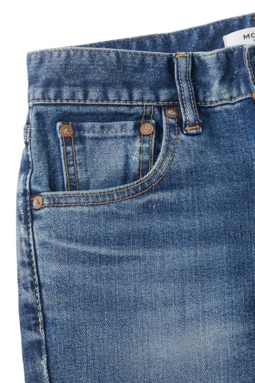 Moussy Denim Rhett Skinny High Rise Jeans in Dark Blue