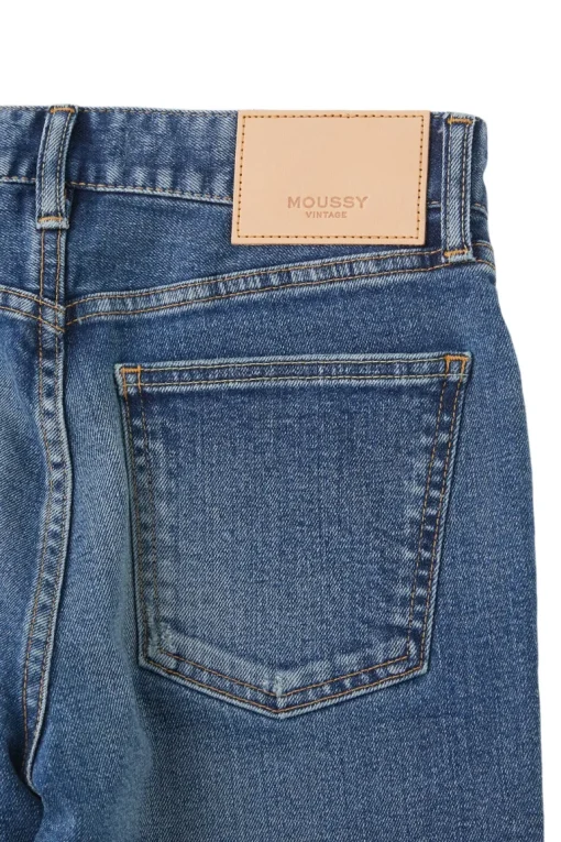 Moussy Denim Rhett Skinny High Rise Jeans in Dark Blue