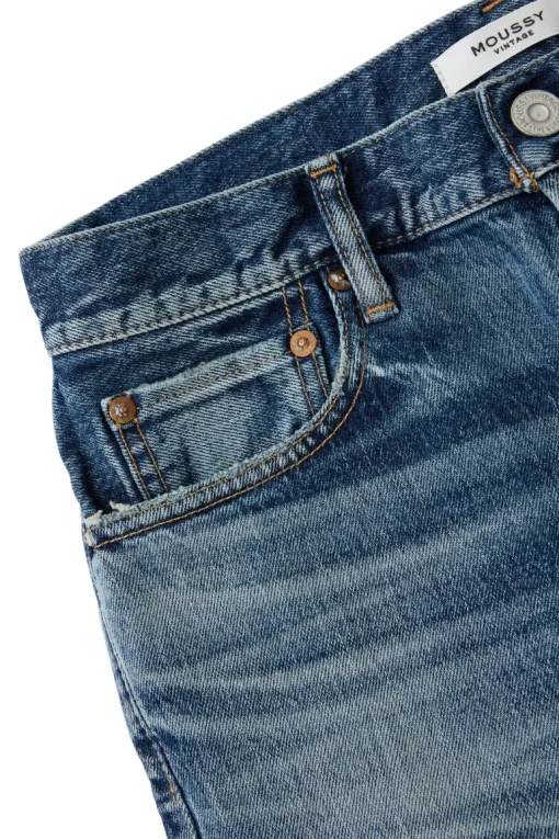 Moussy Denim Sycamore Tapered Jeans in Blue