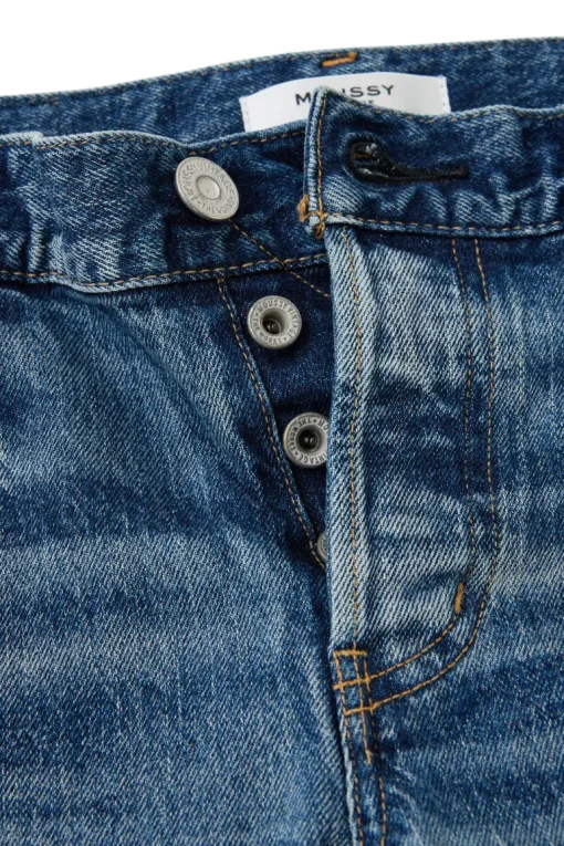Moussy Denim Sycamore Tapered Jeans in Blue