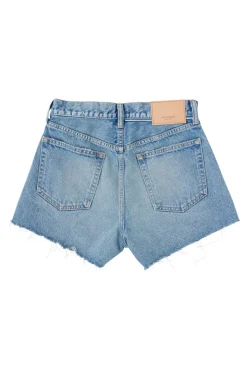 Moussy Denim Troppard Shorts in Light Blue