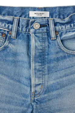 Moussy Denim Troppard Shorts in Light Blue