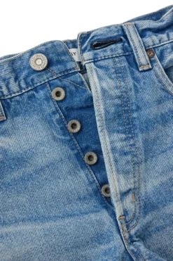 Moussy Denim Troppard Shorts in Light Blue