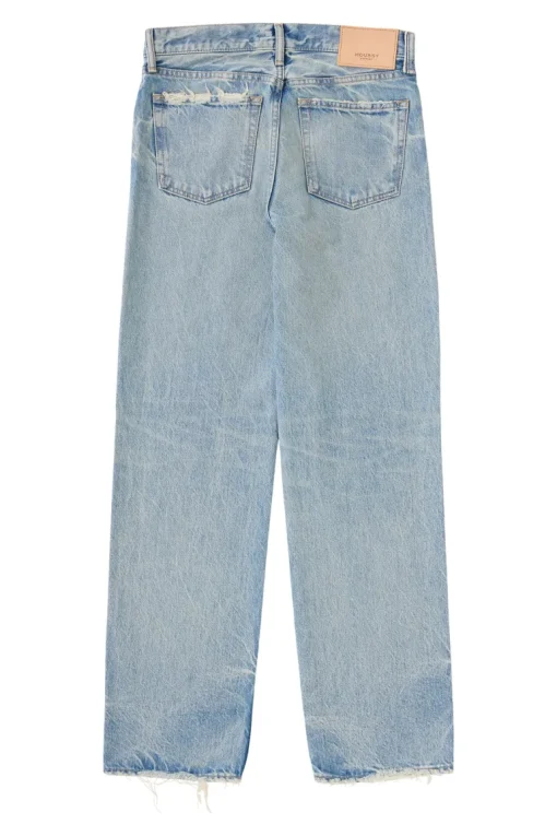 Moussy Denim Wildwood Straight Leg in Light Blue