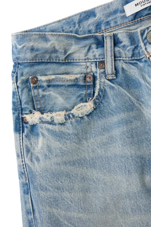 Moussy Denim Wildwood Straight Leg in Light Blue