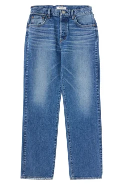 Moussy Denim Willowen Straight Leg Jeans in Blue