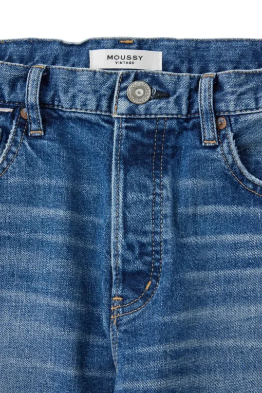 Moussy Denim Willowen Straight Leg Jeans in Blue
