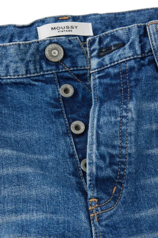 Moussy Denim Willowen Straight Leg Jeans in Blue
