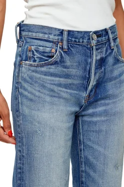 Moussy Denim Woodsburgh Straight in Blue