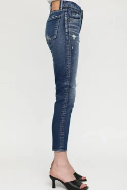 Moussy Gleedsville Skinny in Blue