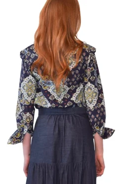 Never A Wallflower Snap Button Down Shirt in Paisley