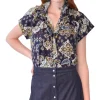 Never A Wallflower Vicki Button Down Top in Paisley