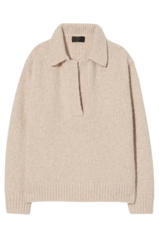 Nili Lotan Callen Sweater in Beige Melange
