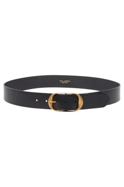 Nili Lotan Nili's Belt in Black with Antique Brass