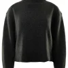 Nili Lotan Omaira Sweater in Dark Charcoal Melange