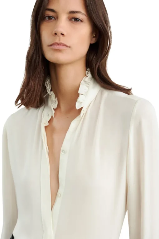 Nili Lotan Orin Shirt in Ivory