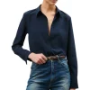 Nili Lotan Simone Shirt in Midnight