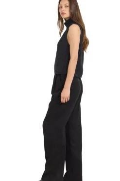 One Grey Day Polly Cashmere Vest in Charcoal