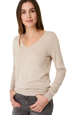 Repeat Cashmere Basic Cotton Fine Knit V-neck Pullover