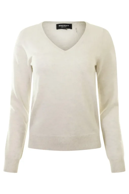 Repeat Cashmere Classic Vneck Sweater