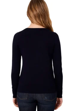 Repeat Cashmere Fine Knit Vneck Cotton Pullover