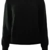 Repeat Cashmere Organic Cashmere Crewneck in Black