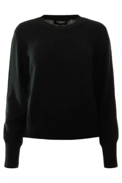 Repeat Cashmere Organic Cashmere Crewneck in Black