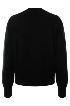 Repeat Cashmere Organic Cashmere Crewneck in Black