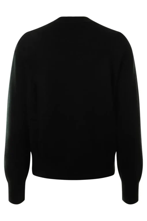 Repeat Cashmere Organic Cashmere Crewneck in Black