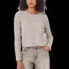 Repeat Cashmere Textured Sweater in Silver Grey