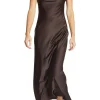 Saint Art Chase Strapless Dress in Chestnut