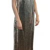 Saint Art Chloe Disk Dress in Silver