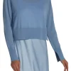 Saint Art Elodie Layered Crewneck Knit in Baby Blue